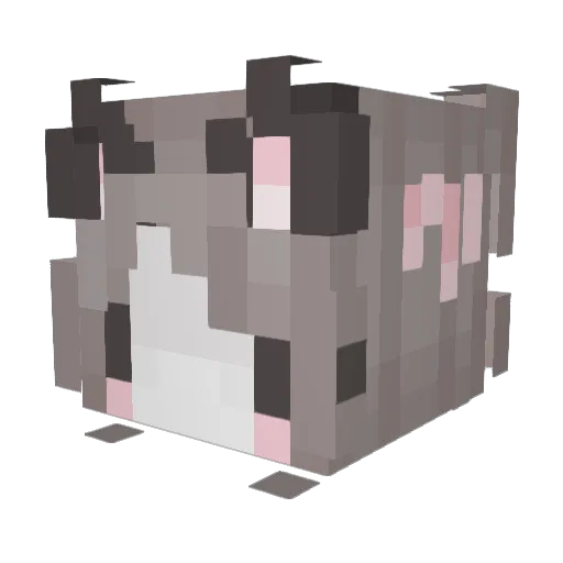 1Skity_ Minecraft avatar head, 3D render