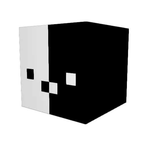 1Smart Minecraft avatar head, 3D render