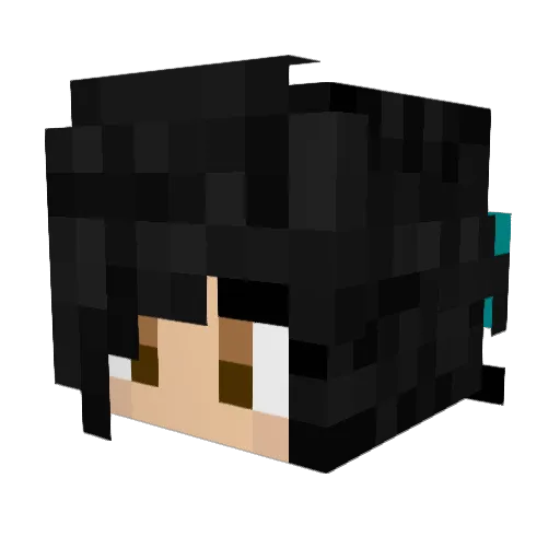 1Smiley8 Minecraft avatar head, 3D render