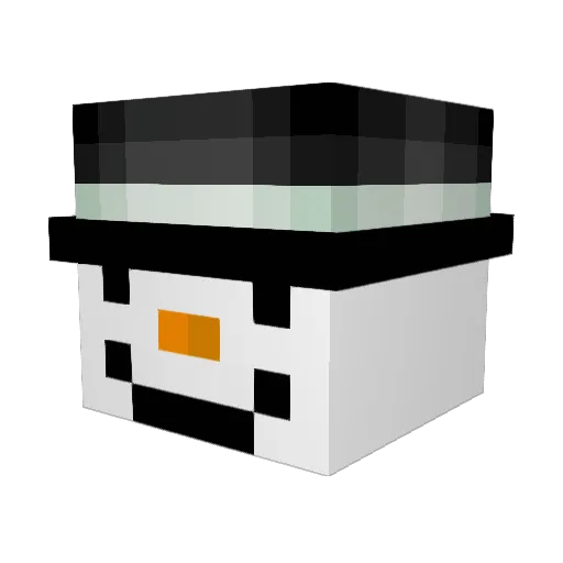 1SnoY Minecraft avatar head, 3D render