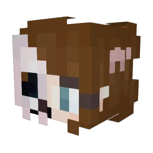 1Soph1 Minecraft avatar head, 3D render