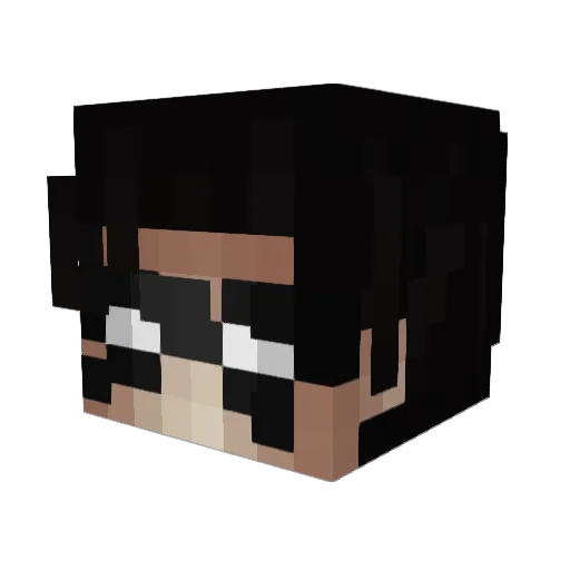 1Sowrr Minecraft avatar head, 3D render