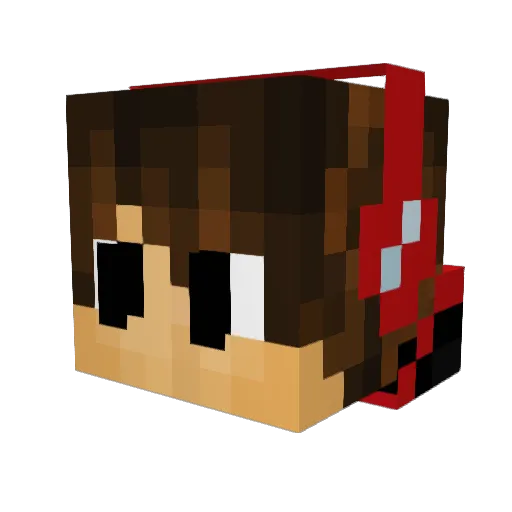 1StackZ4ck Minecraft avatar head, 3D render