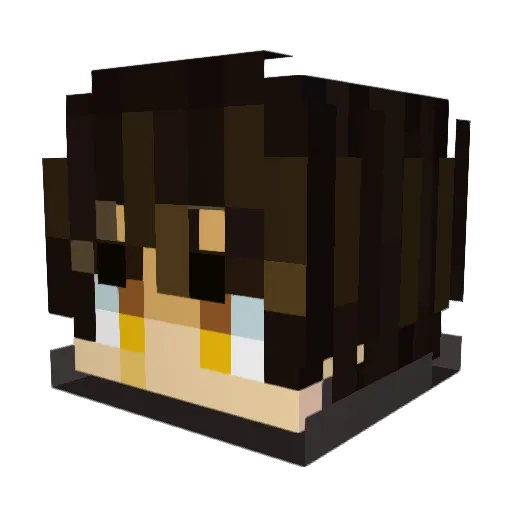 1Starrys Minecraft avatar head, 3D render