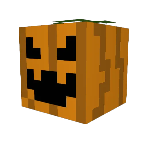 1TMc Minecraft avatar head, 3D render