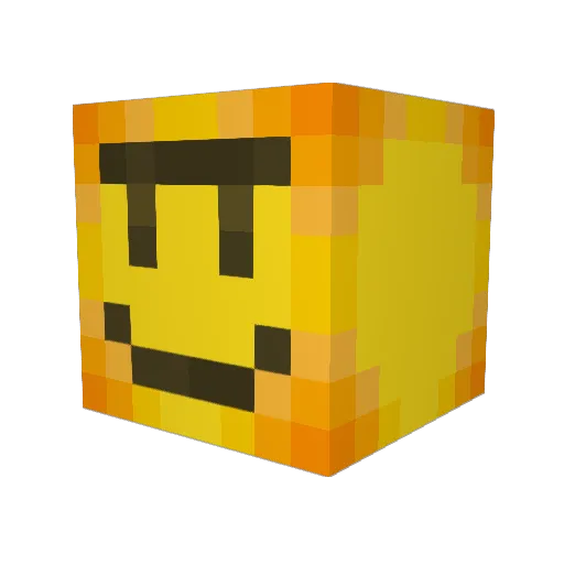 1TZM3M0GG3TY Minecraft avatar head, 3D render