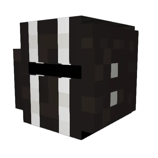 1Teemo Minecraft avatar head, 3D render