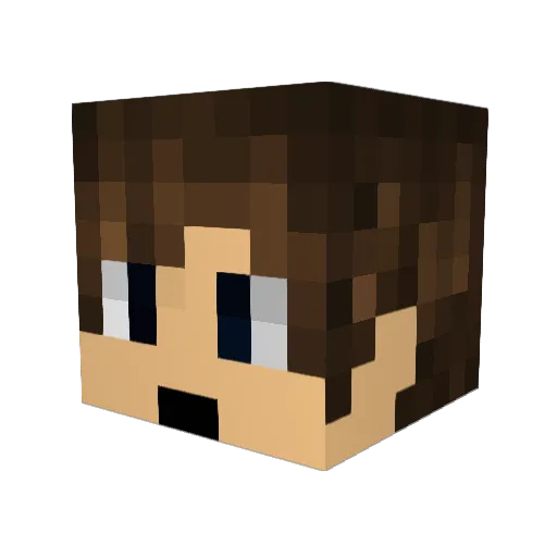 1ToMush Minecraft avatar head, 3D render