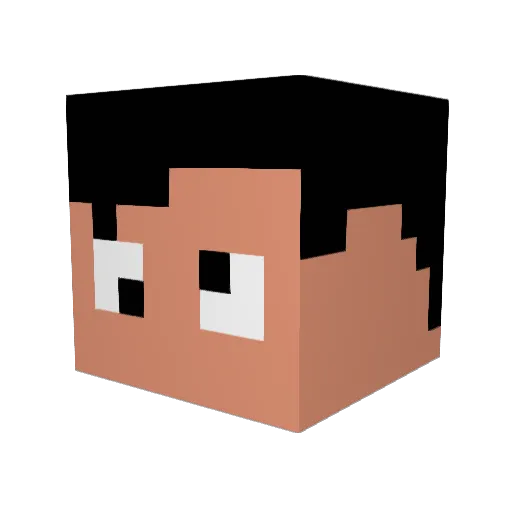 1Typhen1 Minecraft avatar head, 3D render