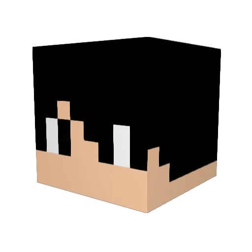 1Unite Minecraft avatar head, 3D render