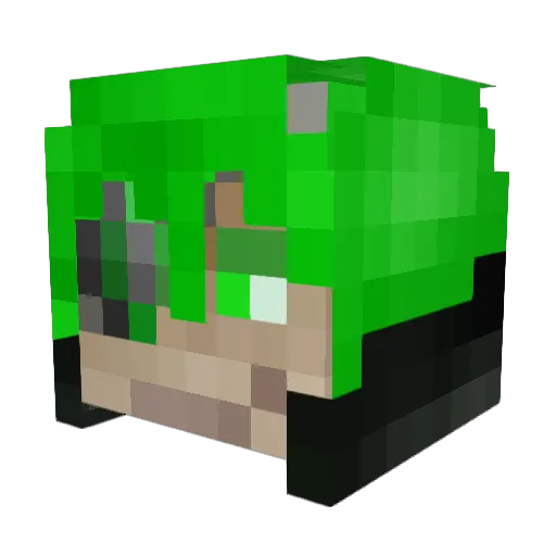 1VANKUL Minecraft avatar head, 3D render