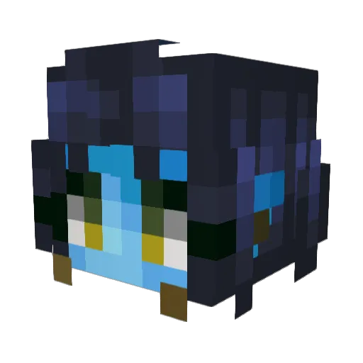 1VAtlasV1 Minecraft avatar head, 3D render