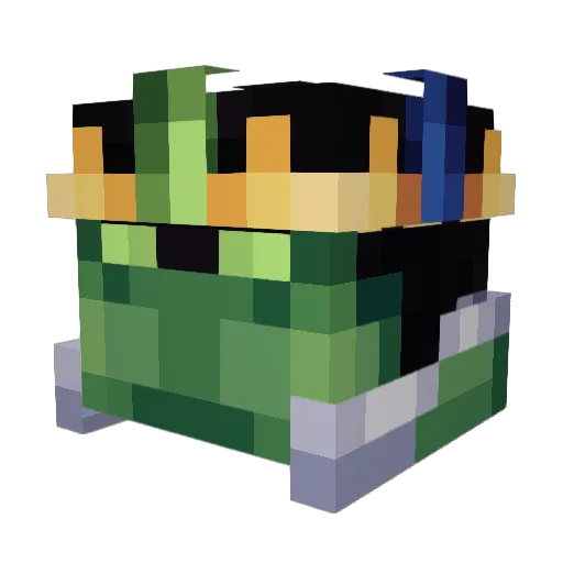 1Wizpyy1 Minecraft avatar head, 3D render