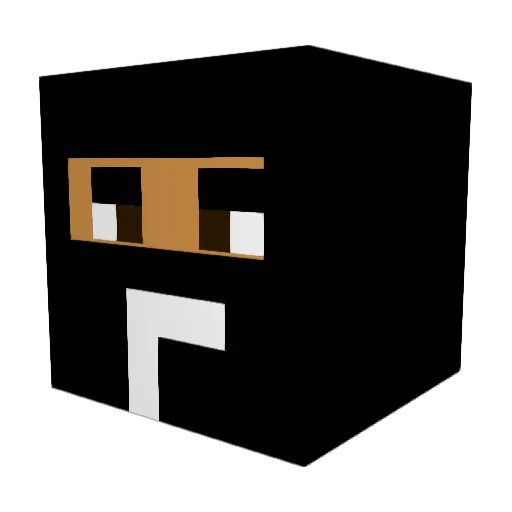 1Worry Minecraft avatar head, 3D render