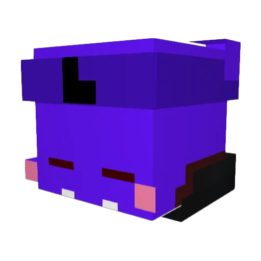 1Wozz Minecraft avatar head, 3D render