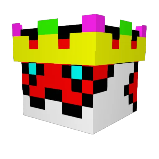 1Wynter1 Minecraft avatar head, 3D render