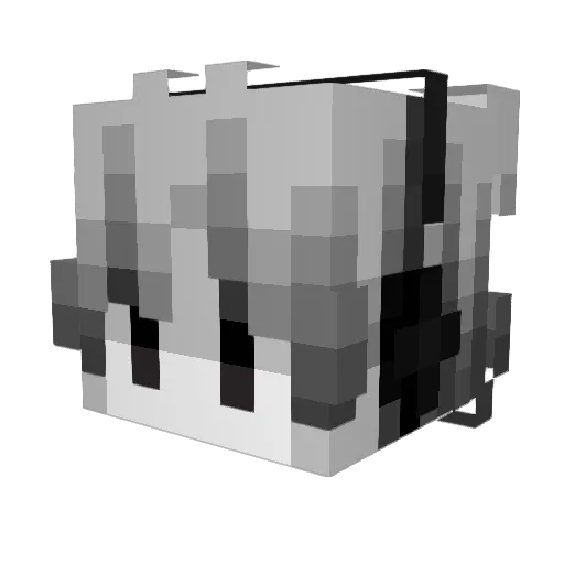 1YouYou Minecraft avatar head, 3D render