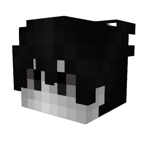 1Yukidaruma1 Minecraft avatar head, 3D render