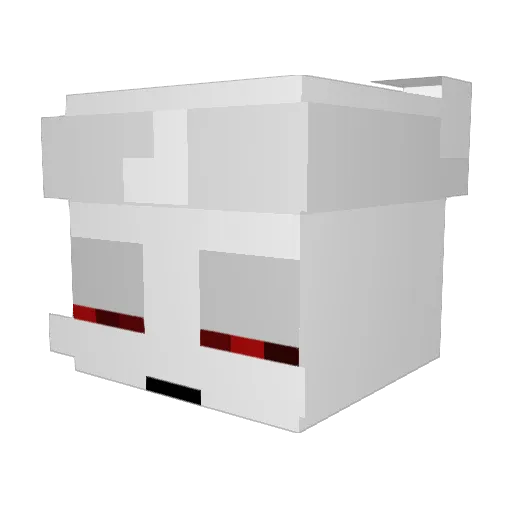 1_18 Minecraft avatar head, 3D render