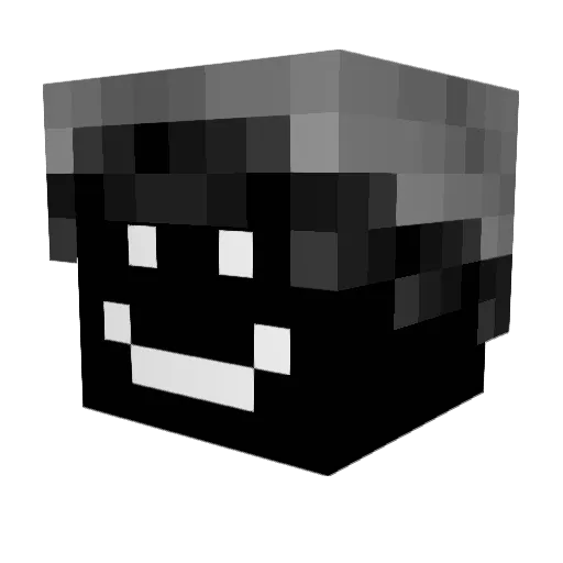 1_66 Minecraft avatar head, 3D render