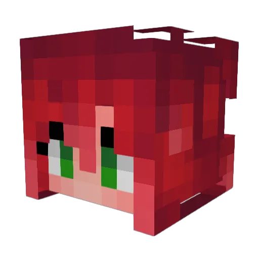 1_Cruel_1 Minecraft avatar head, 3D render