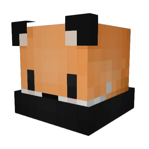 1_DDOS_1 Minecraft avatar head, 3D render