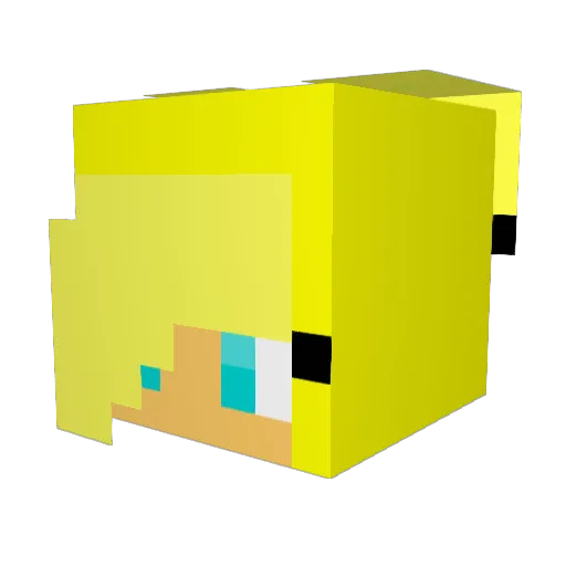 1_Jasmine_1 Minecraft avatar head, 3D render