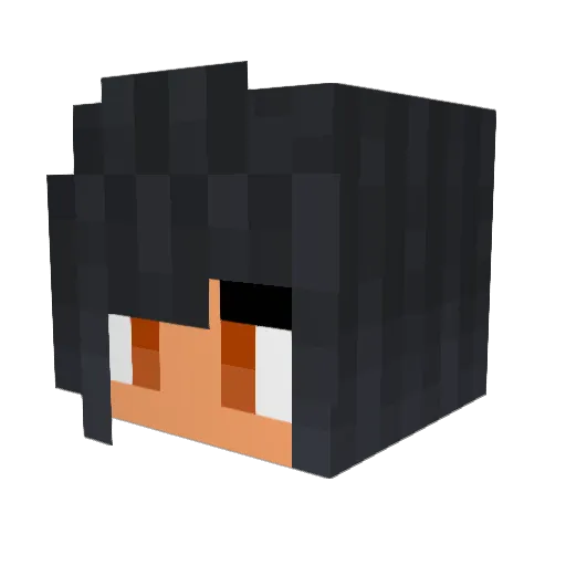 1_Kate Minecraft avatar head, 3D render