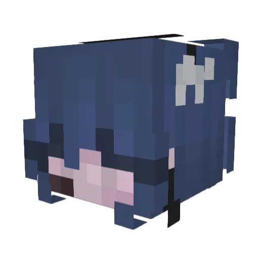 1_Kenny_1 Minecraft avatar head, 3D render