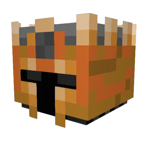 1_Spartan Minecraft avatar head, 3D render