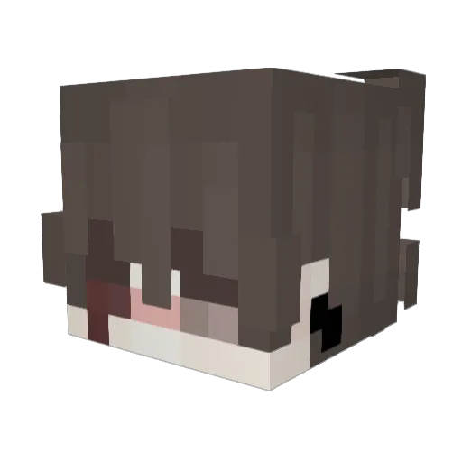 1_Tanjiro_1 Minecraft avatar head, 3D render