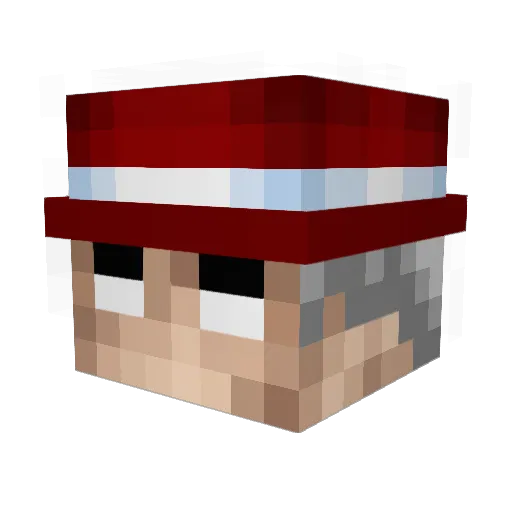 1__Frosti__1 Minecraft avatar head, 3D render