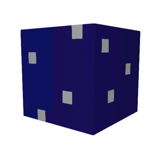 1__Rand0m__2 Minecraft avatar head, 3D render