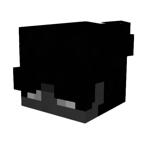 1______________ Minecraft avatar head, 3D render