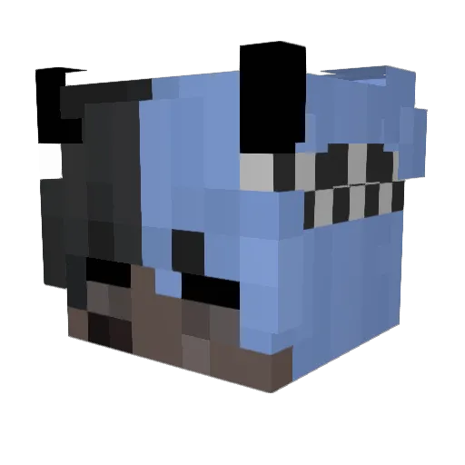 1_blitz Minecraft avatar head, 3D render