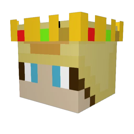 1_oBeboY Minecraft avatar head, 3D render