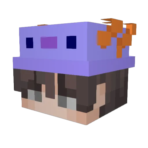 1akos10 Minecraft avatar head, 3D render