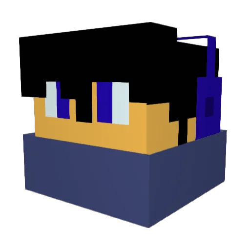 1am13g3nd Minecraft avatar head, 3D render