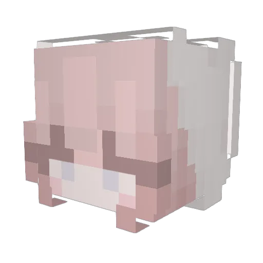 1ambear Minecraft avatar head, 3D render