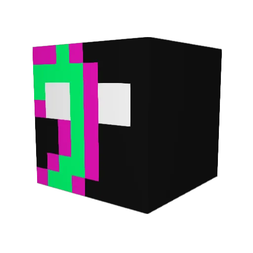 1an4ek Minecraft avatar head, 3D render