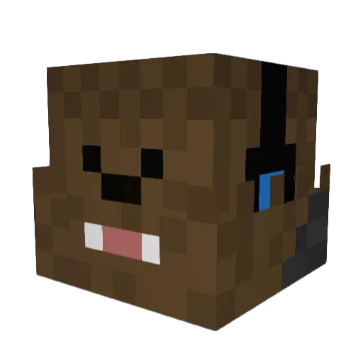 1andrewg4 Minecraft avatar head, 3D render