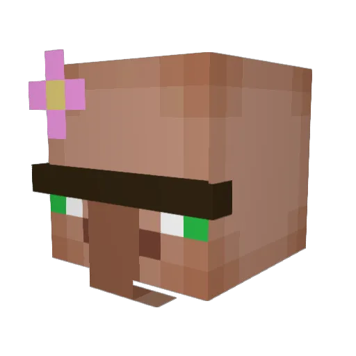 1ant4 Minecraft avatar head, 3D render