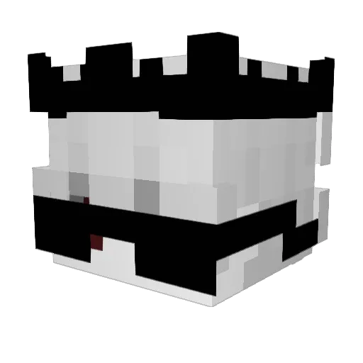1anythingg Minecraft avatar head, 3D render