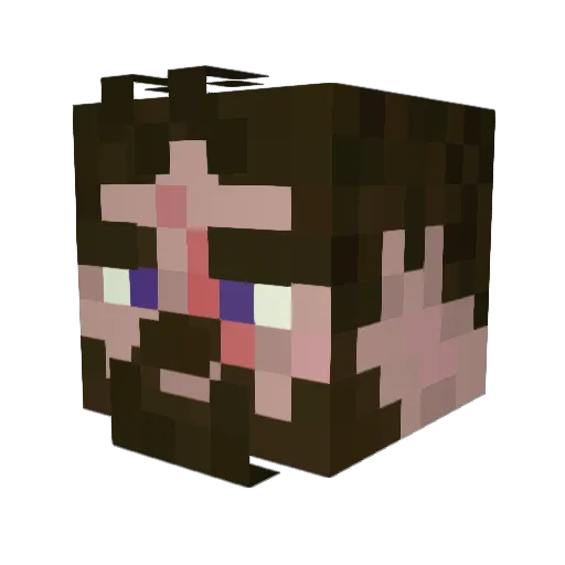 1apetos Minecraft avatar head, 3D render