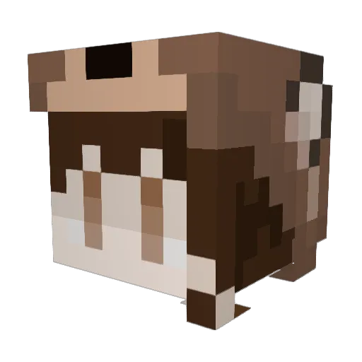 1att4ck Minecraft avatar head, 3D render