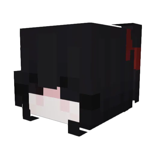 1aur Minecraft avatar head, 3D render