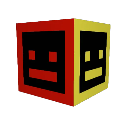 1auxyy Minecraft avatar head, 3D render
