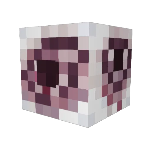 1azad Minecraft avatar head, 3D render