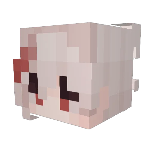 1badninja Minecraft avatar head, 3D render