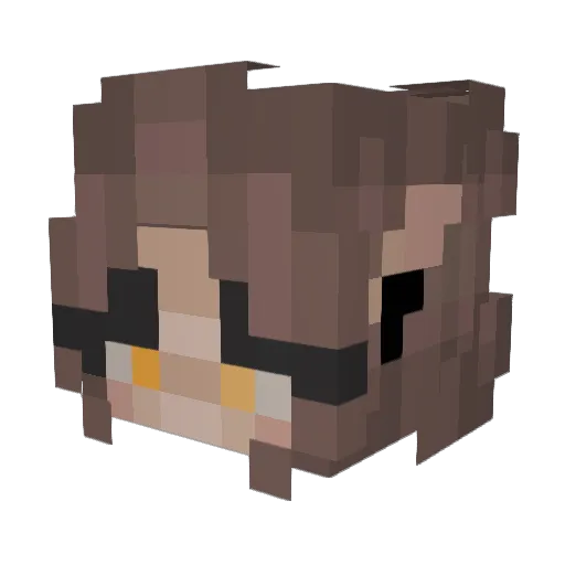1big_MAN Minecraft avatar head, 3D render